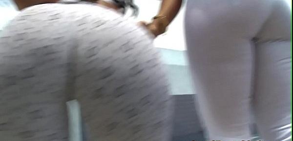  Kinky latina shows off her large ass